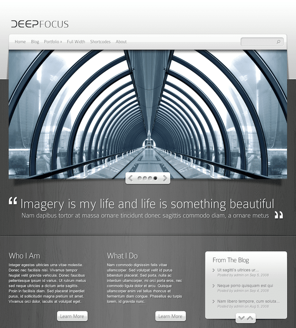 Deep Focus WordPress theme