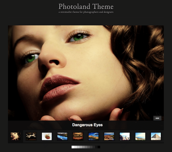 Photoland WordPress theme