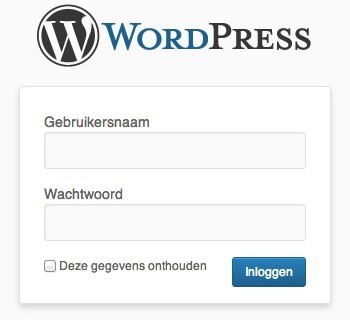 Standaard login WordPress