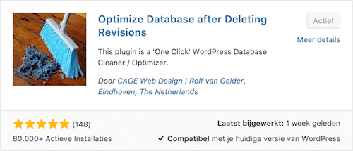 optimize database after deleting-revisions