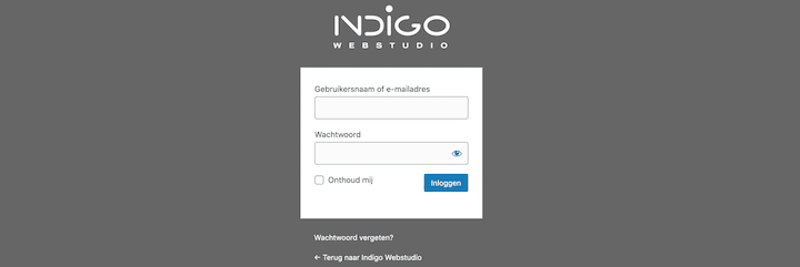 wordpress wachtwoord reset verbergen