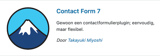 Contact Form 7 plugin