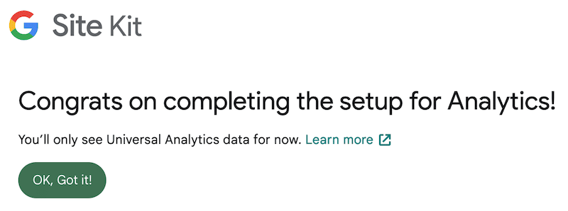 WordPress plugin Google Site Kit einde setup google analytics